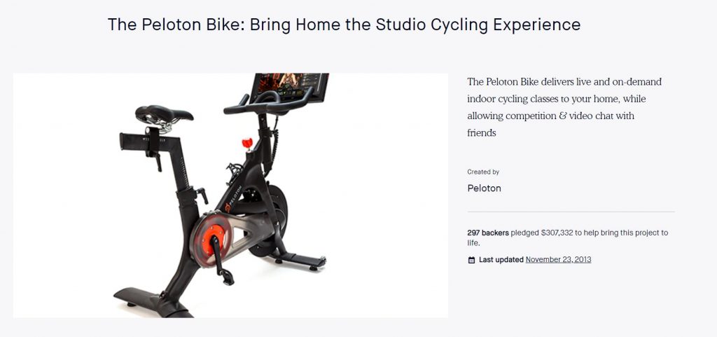 Peloton Ecosystem - Virtual Connected Fitness 1 peloton kickstarter