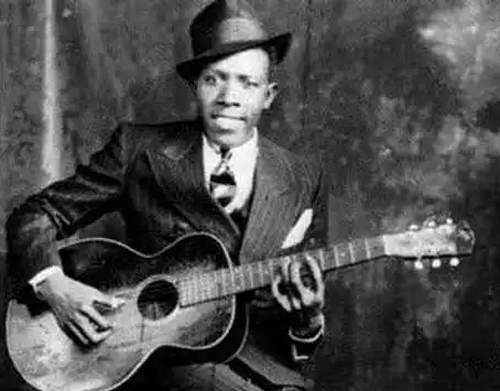 Robert Johnson with a Gibson L-1