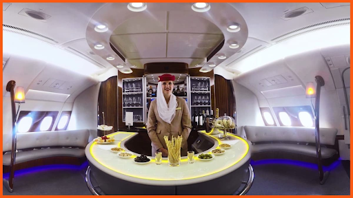 History and Evolution of Emirates Airlines 6 First Airline to do bar lounge in the plane